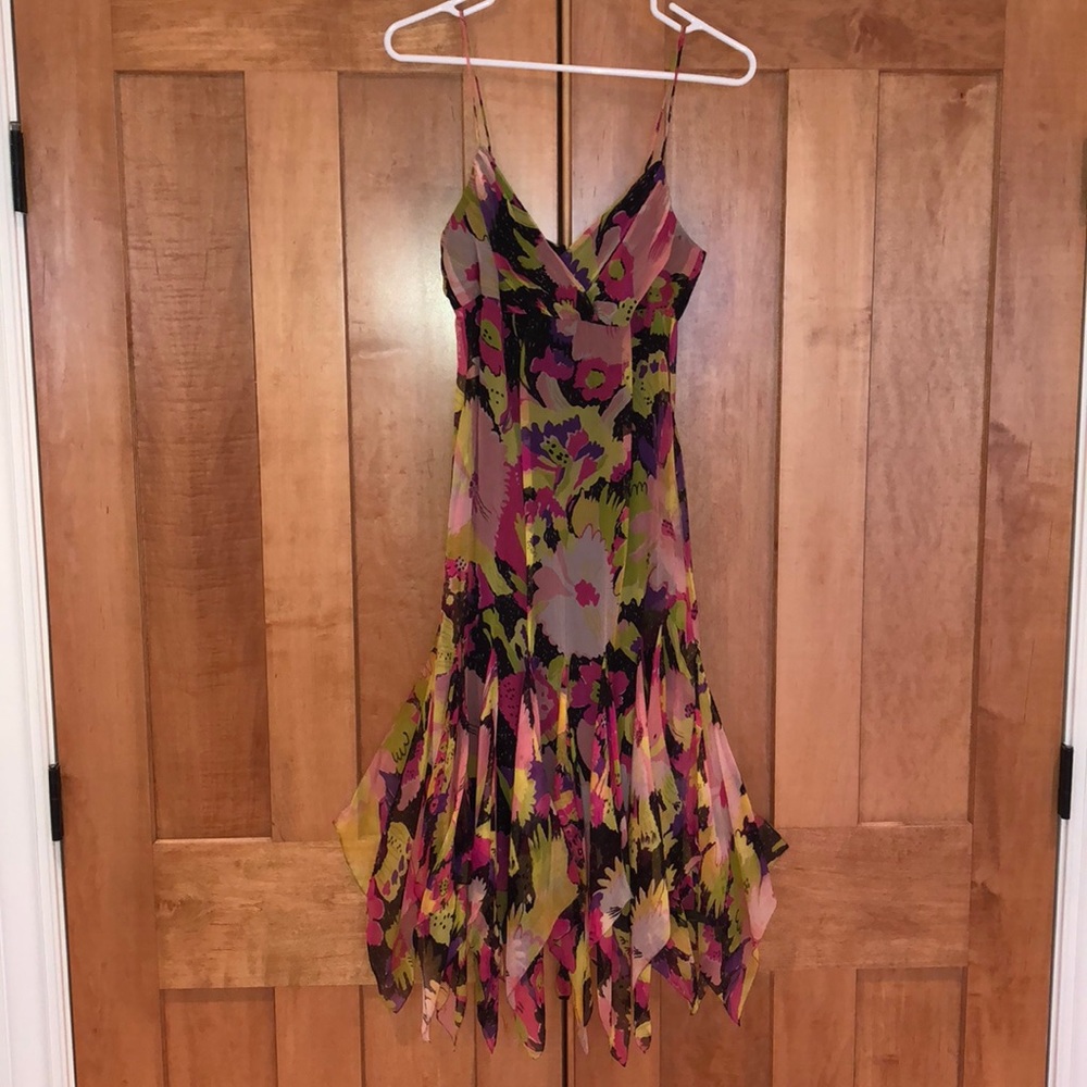 Betsy Johnson New York Chiffon Floral Dress